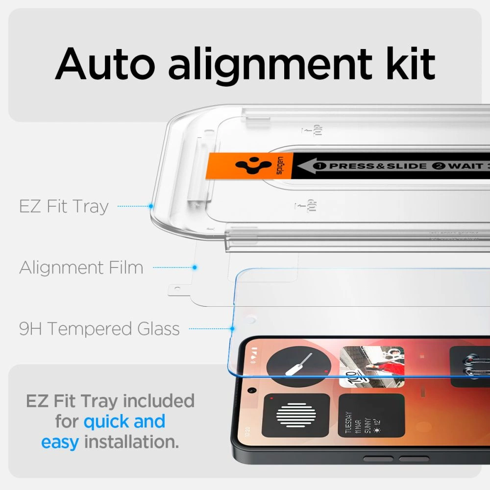 Spigen Glas.tR EZ Fit Tempered Glass for Nothing Phone 3A / 3A Pro - Transparenteng