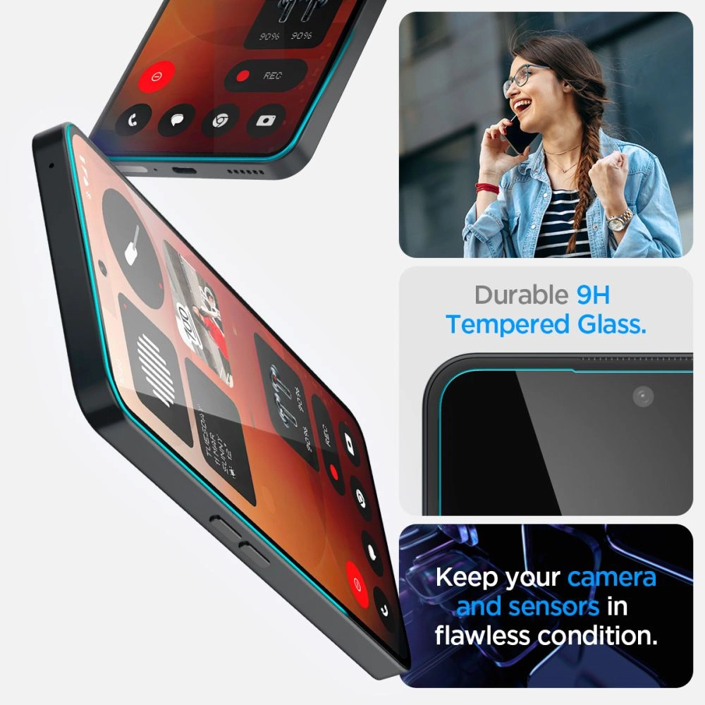 Spigen Glas.tR EZ Fit Tempered Glass for Nothing Phone 3A / 3A Pro - Transparenteng