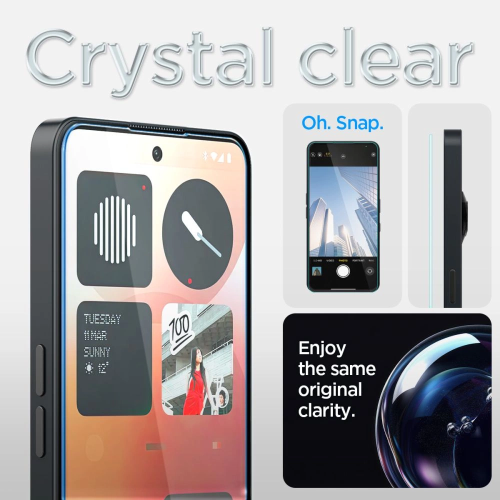Spigen Glas.tR EZ Fit Tempered Glass for Nothing Phone 3A / 3A Pro - Transparenteng
