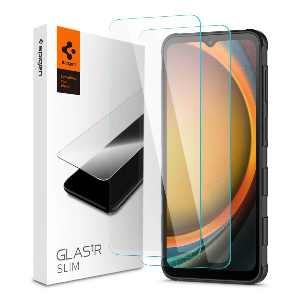 Spigen Glas.tR Slim 2-pack Tempered Glass for Samsung Galaxy Xcover 7 / 7 Pro - Transparenteng