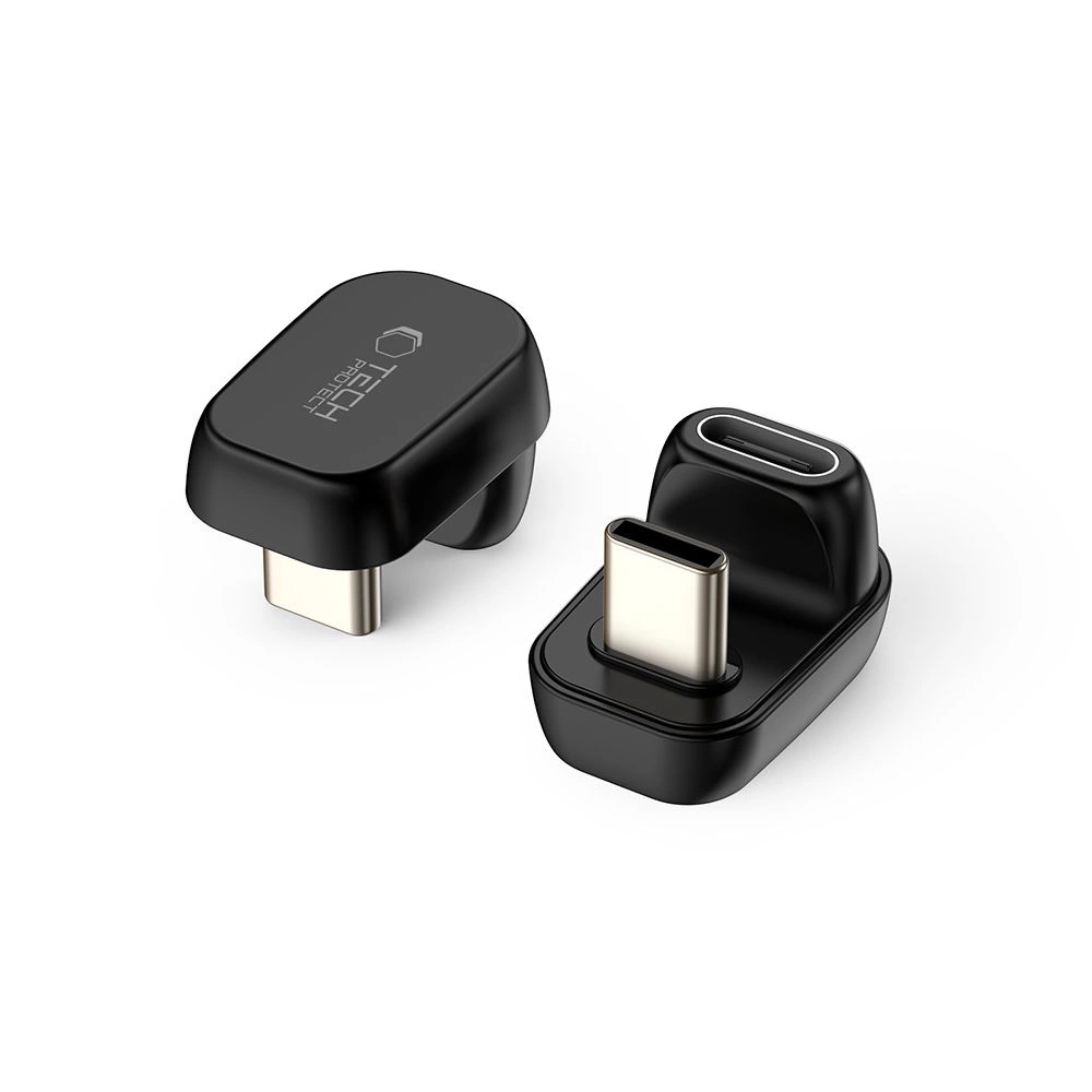 Tech-Protect Ultraboost AA04 USB-C Angled Adapter - Blackeng