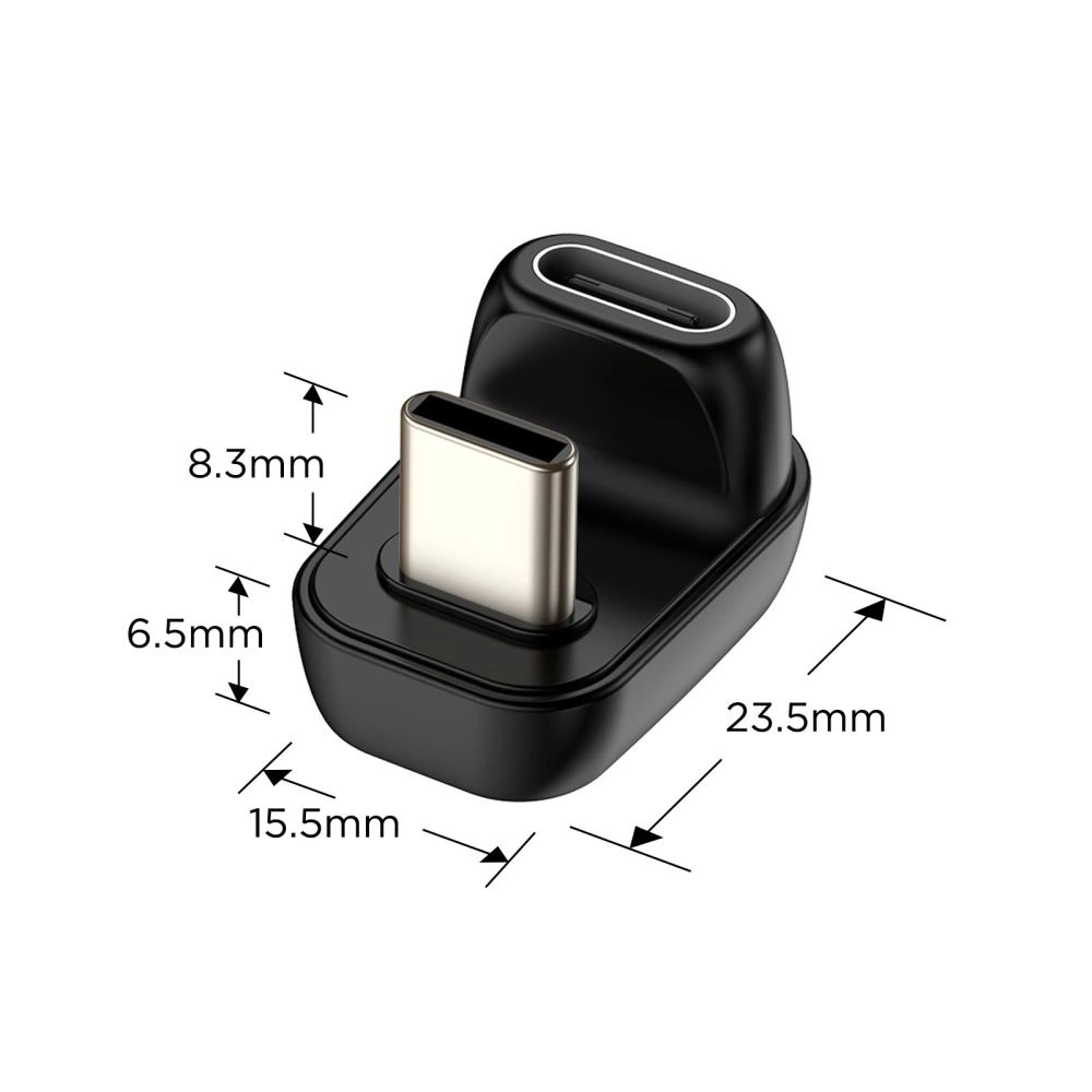 Tech-Protect Ultraboost AA04 USB-C Angled Adapter - Blackeng