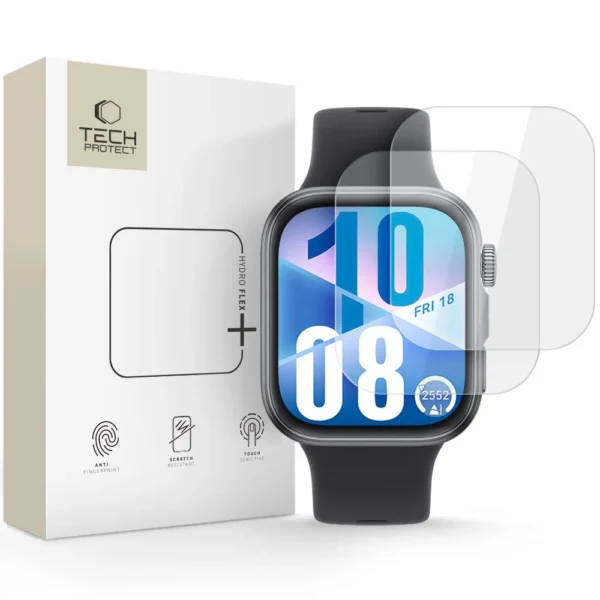 Tech-Protect Hofi Hydro Flex+ 2-pack hydrogel film for Huawei Watch Fit 3 / 4 - transparenteng