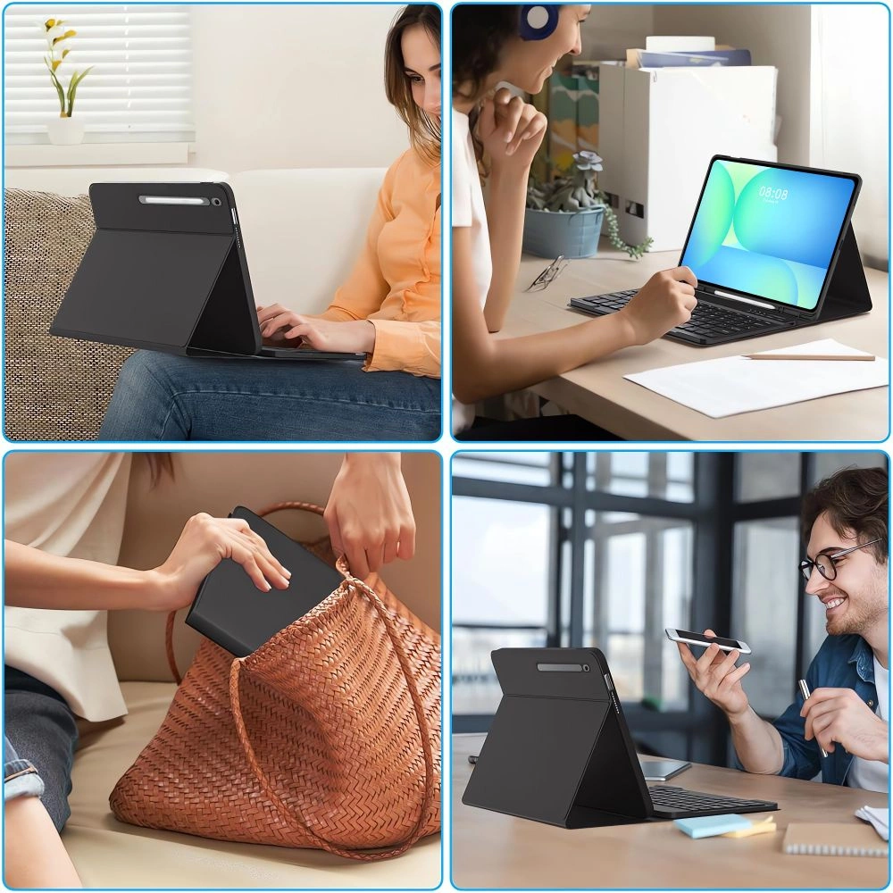 Tech-Protect SC Pen + Keyboard Case for Samsung Galaxy Tab S10 FE+ 13.1 X620 / X626B - Blackeng