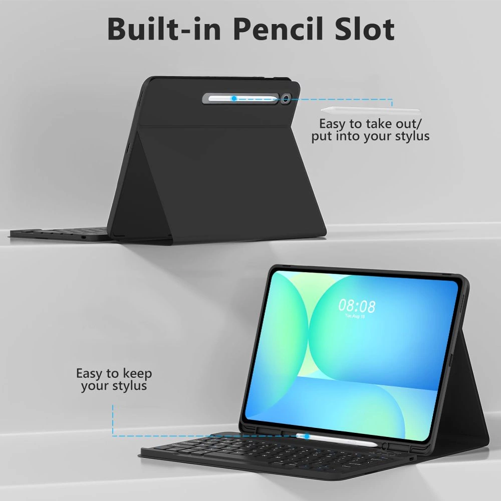 Tech-Protect SC Pen + Keyboard Case for Samsung Galaxy Tab S10 FE+ 13.1 X620 / X626B - Blackeng