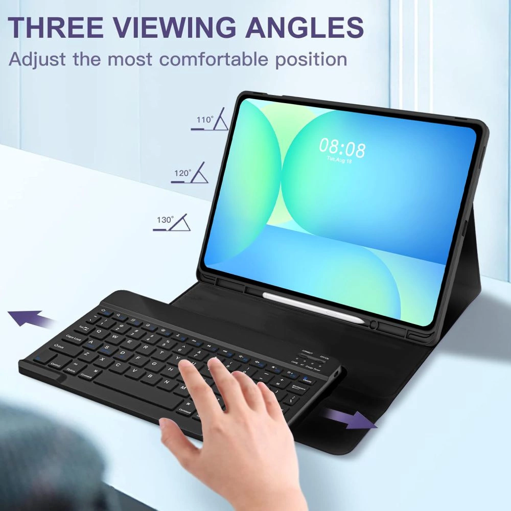 Tech-Protect SC Pen + Keyboard Case for Samsung Galaxy Tab S10 FE+ 13.1 X620 / X626B - Blackeng
