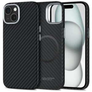 Tech-Protect Ion Carbon MagSafe Case for iPhone 15 - Blackeng