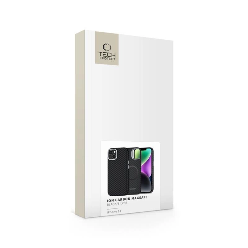 Tech-Protect Ion Carbon MagSafe Case for iPhone 14 - Blackeng