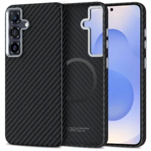 Tech-Protect Ion Carbon MagSafe Case for Samsung Galaxy S25 - Blackeng