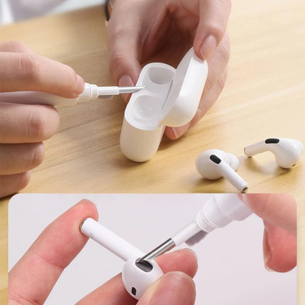 Tech-Protect CS02 3-in-1 Headphone Cleaning Kit - Whiteeng