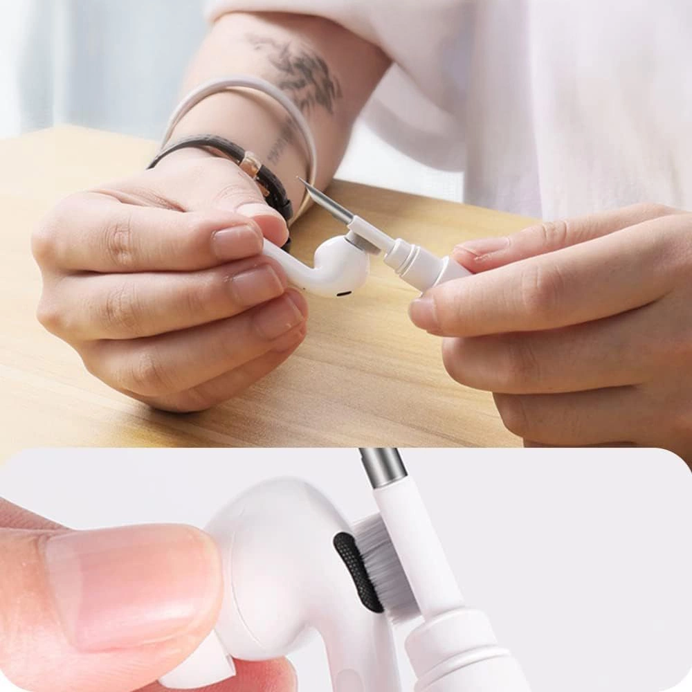 Tech-Protect CS02 3-in-1 Headphone Cleaning Kit - Whiteeng
