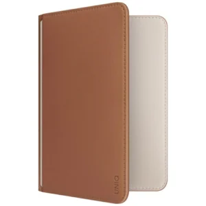 Etui na paszport UNIQ Belmont z Apple    Find My blokada RFID karmelowy beżowypol