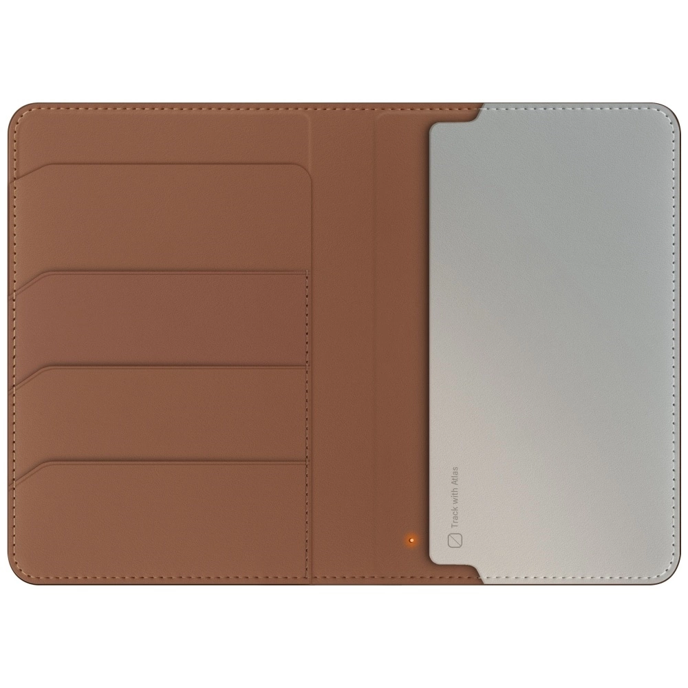 Etui na paszport UNIQ Belmont z Apple    Find My blokada RFID karmelowy beżowypol