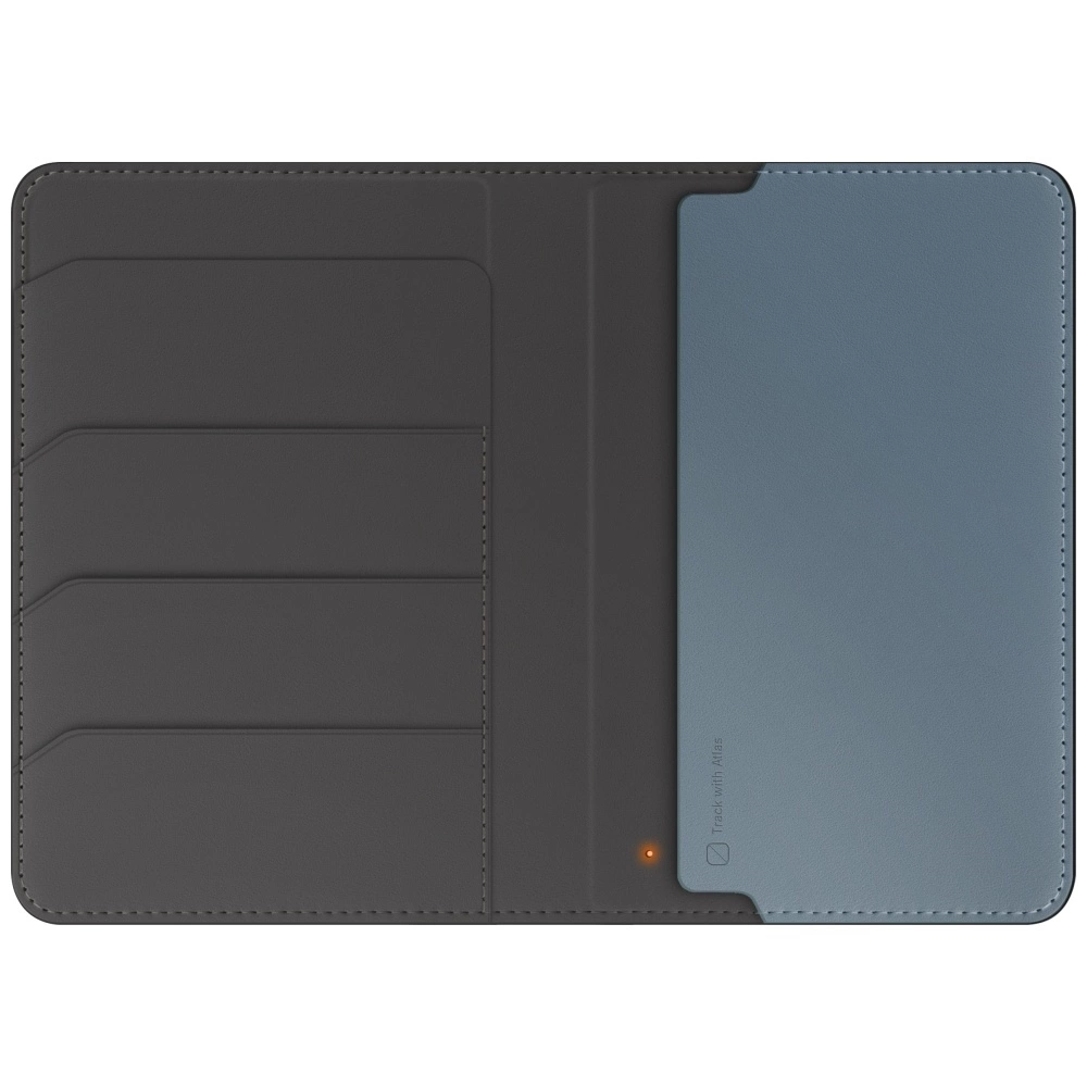 Etui na paszport UNIQ Belmont z Apple    Find My blokada RFID szaro niebieskipol