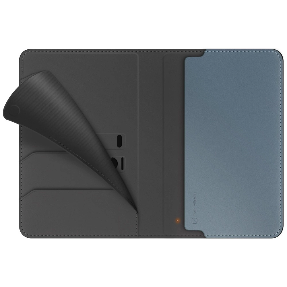 Etui na paszport UNIQ Belmont z Apple    Find My blokada RFID szaro niebieskipol
