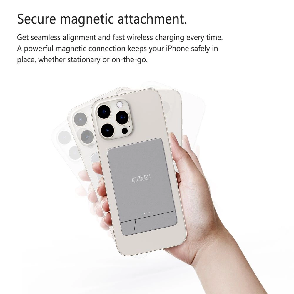 Powerbank Tech-Protect PB14 LifeMag MagSafe 5000 mAh - grayeng