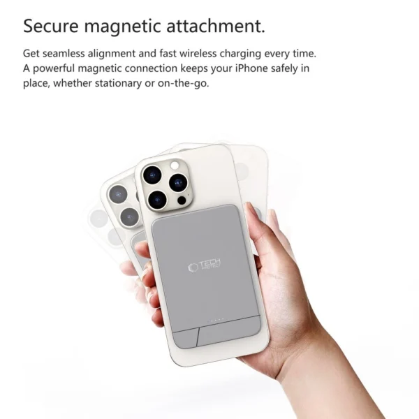 Powerbank Tech-Protect PB14 LifeMag MagSafe 10000 mAh - grayeng