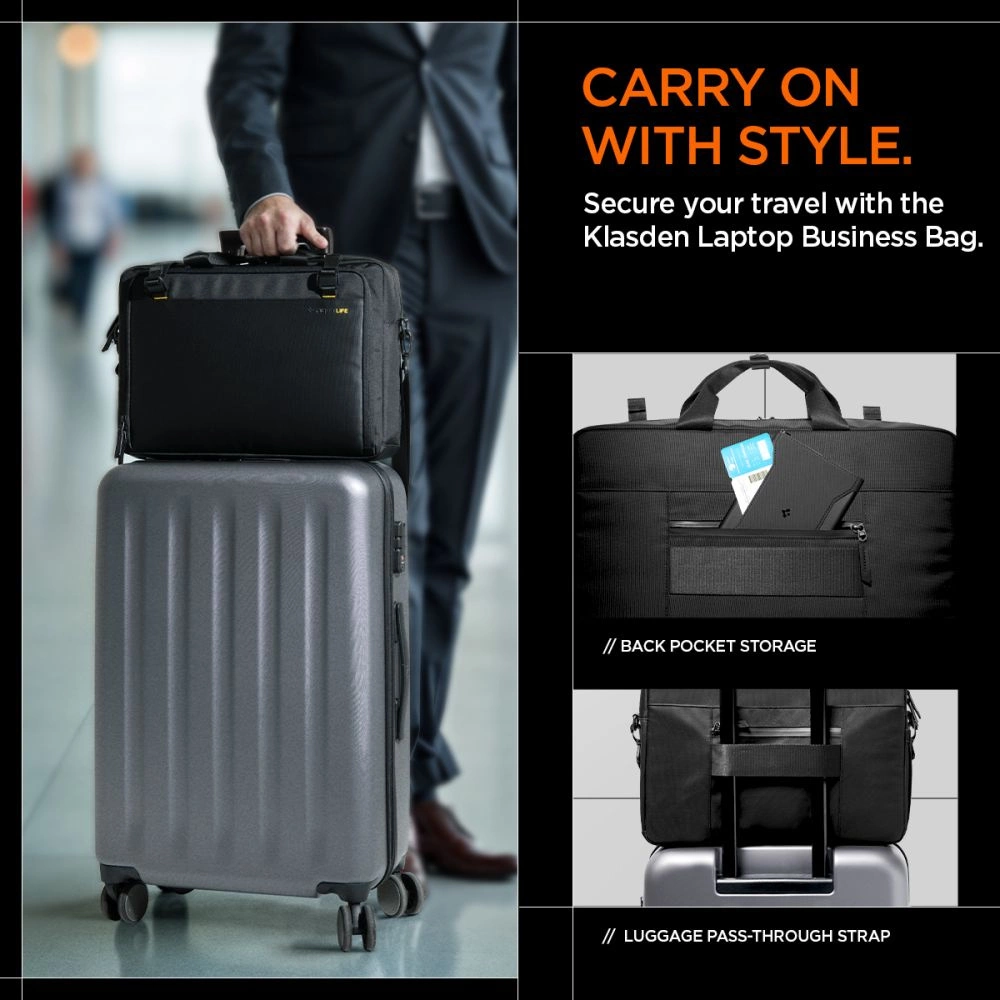 Spigen KD300 Laptop Bag - Blackeng