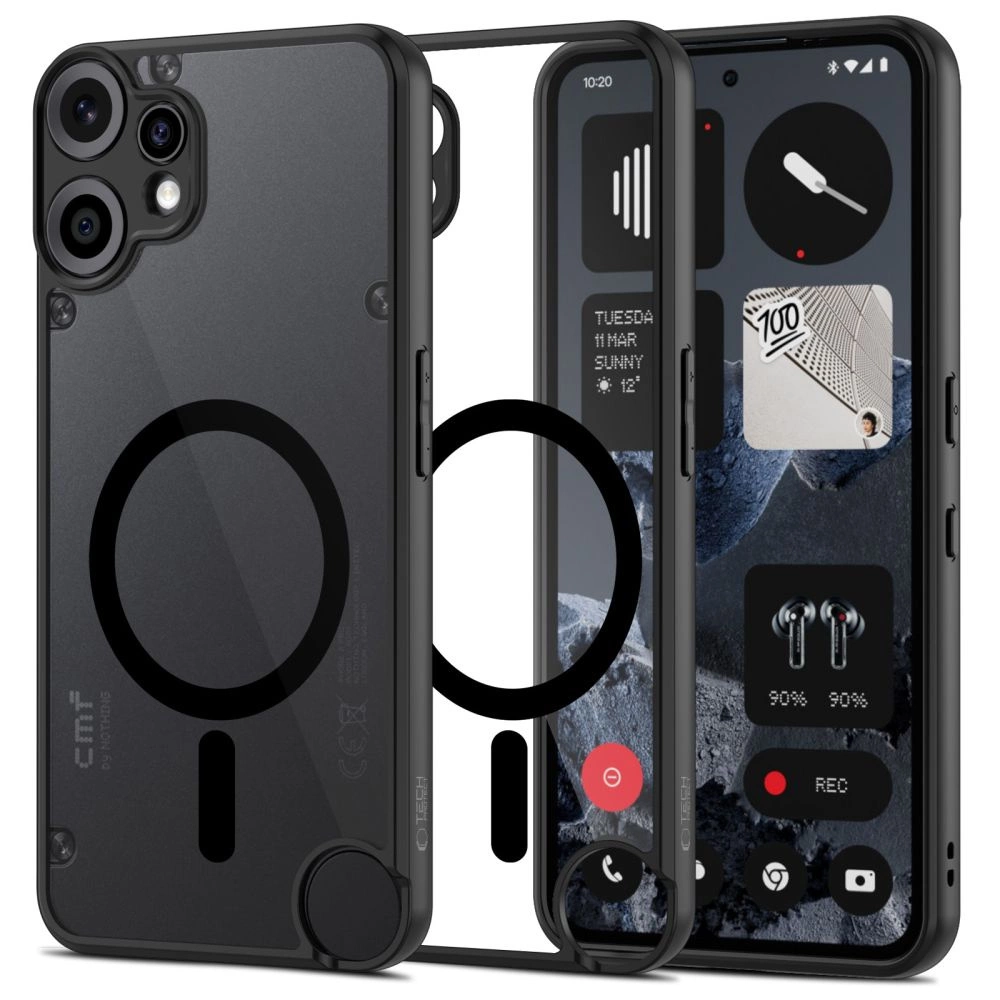 Tech-Protect MagMat MagSafe Case for Nothing CMF Phone 2 Pro - Black and Cleareng