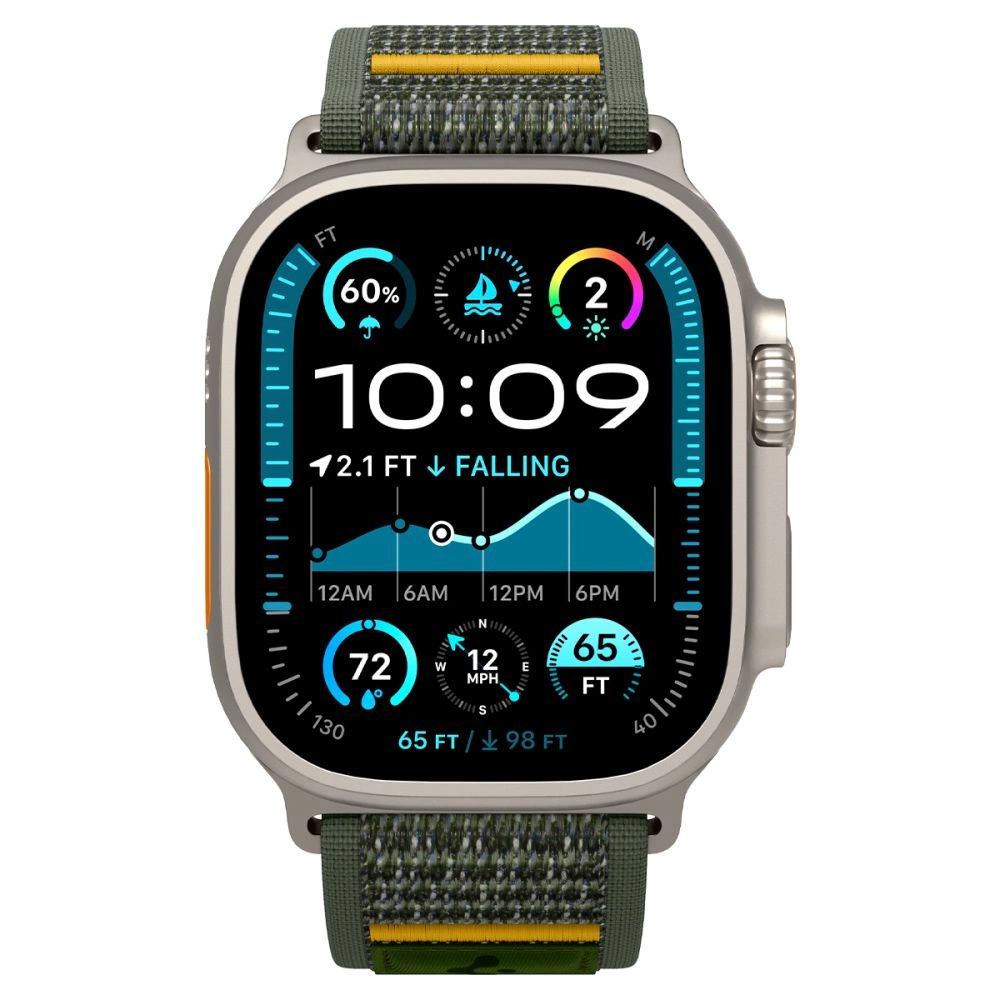 Spigen Athlex Air Strap for Apple Watch 44 / 45 / 46 / 49 mm - Greeneng