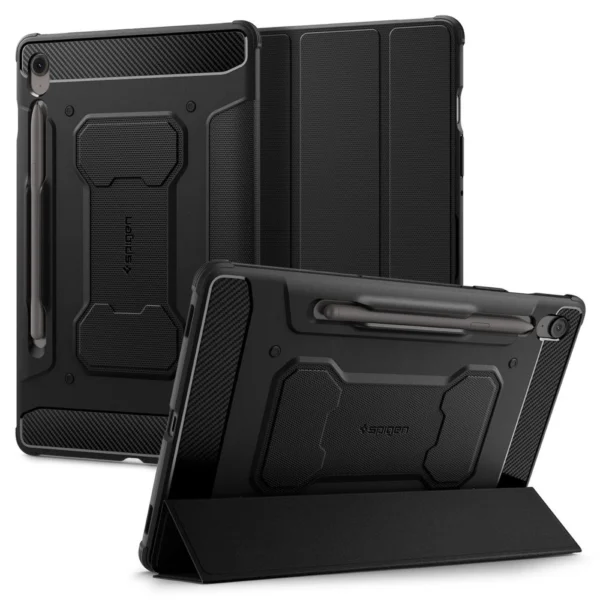 Spigen Rugged Armor "Pro" Case for Samsung Galaxy Tab S10 FE+ 13.1 X620 / X626B - Blackeng