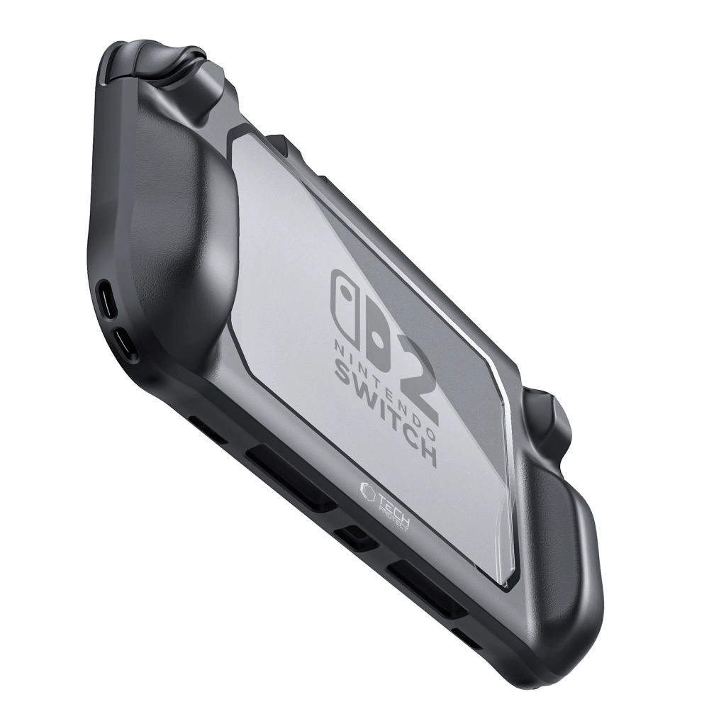 Tech-Protect MagMat Case for Nintendo Switch 2 - Black and Transparenteng