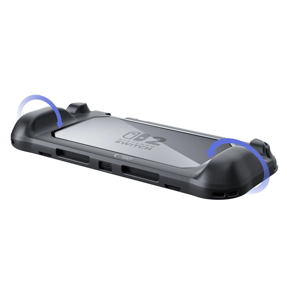 Tech-Protect MagMat Case for Nintendo Switch 2 - Black and Transparenteng