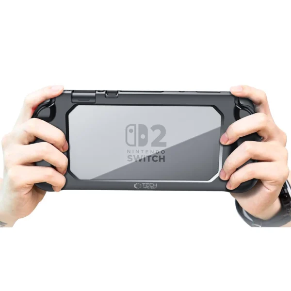 Tech-Protect MagMat Case for Nintendo Switch 2 - Black and Transparenteng