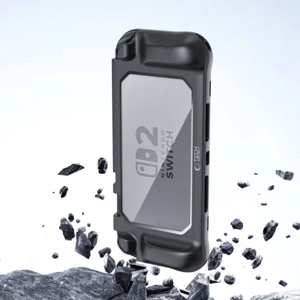 Tech-Protect MagMat Case for Nintendo Switch 2 - Black and Transparenteng