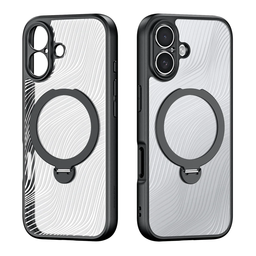 Dux Ducis Aimo Mag Case with Magnetic Ring and Stand for iPhone 17 – Blackeng