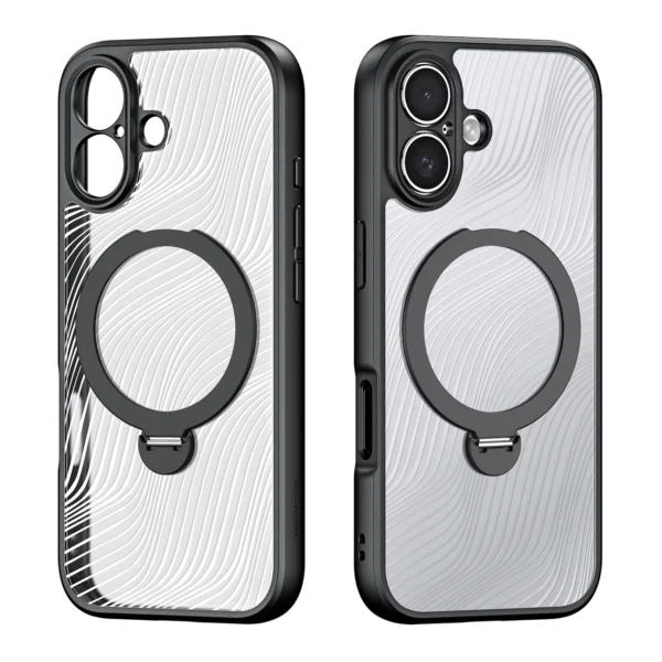 Dux Ducis Aimo Mag Case with Magnetic Ring and Stand for iPhone 17 – Blackeng