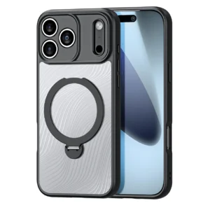 Dux Ducis Aimo Mag Case with Magnetic Ring and Stand for iPhone 17 Pro – Blackeng