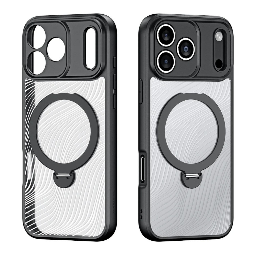 Dux Ducis Aimo Mag Case with Magnetic Ring and Stand for iPhone 17 Pro – Blackeng