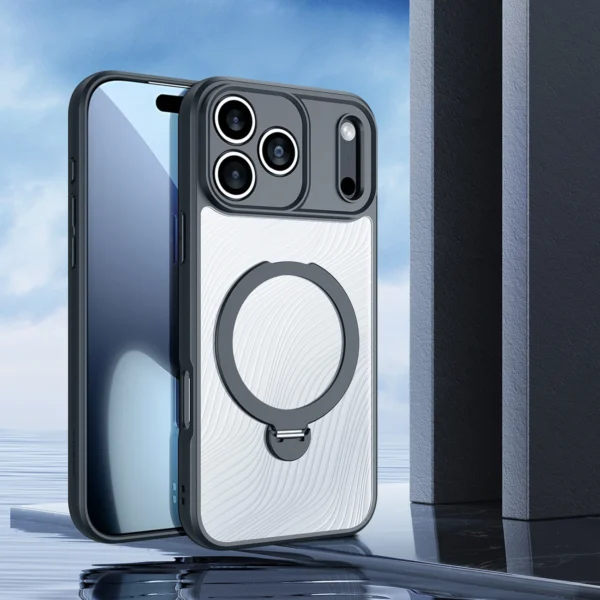 Dux Ducis Aimo Mag Case with Magnetic Ring and Stand for iPhone 17 Pro – Blackeng