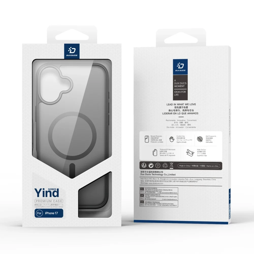 Dux Ducis Yind iPhone 17 Case Compatible with MagSafe - Blackeng