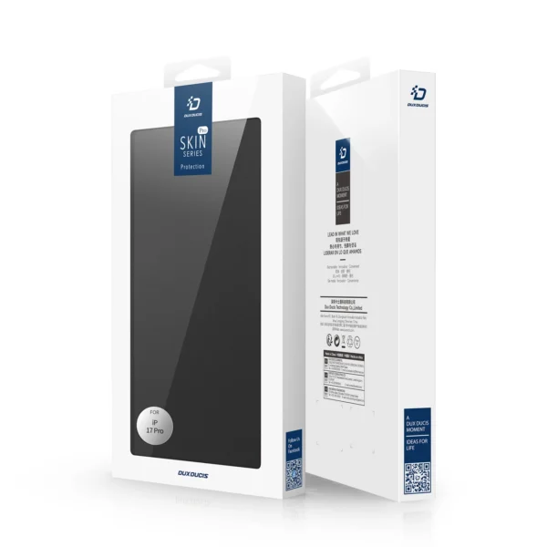 Dux Ducis Skin Pro iPhone 17 Case with Flip and Card Slot - Blackeng