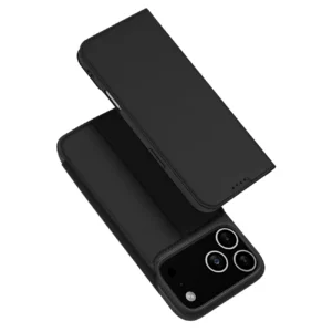 Dux Ducis Skin Pro Case for iPhone 17 Pro Max with Flip and Card Slot - Blackeng