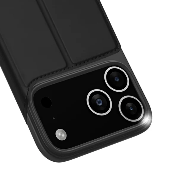 Dux Ducis Skin Pro Case for iPhone 17 Pro Max with Flip and Card Slot - Blackeng