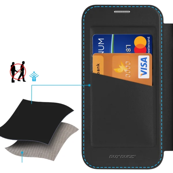 Dux Ducis Skin X Pro iPhone 17 Case with Wallet, MagSafe Compatible - Blackeng