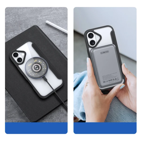 Dux Ducis Skin X Pro iPhone 17 Case with Wallet, MagSafe Compatible - Blackeng