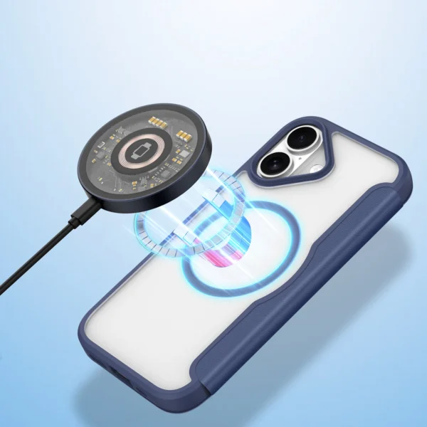 Dux Ducis Skin X Pro iPhone 17 Case with Wallet, MagSafe Compatible - Blueeng