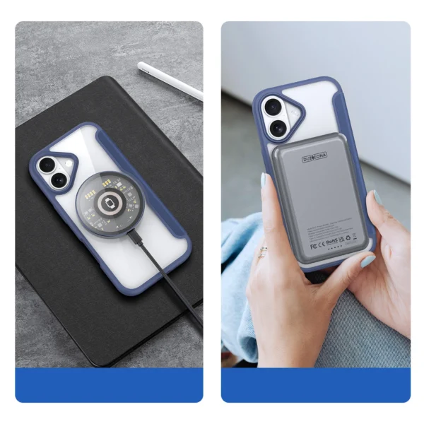 Dux Ducis Skin X Pro iPhone 17 Case with Wallet, MagSafe Compatible - Blueeng