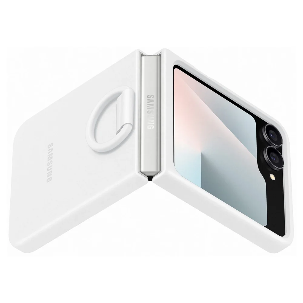 Samsung Silicone Case for Samsung Galaxy Z Flip7 FE - Whiteeng