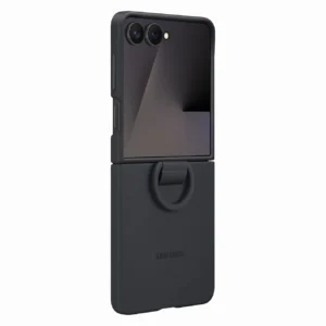 Etui silikonowe Samsung Ring Case na Samsung Galaxy Z Flip7 - czarnepol