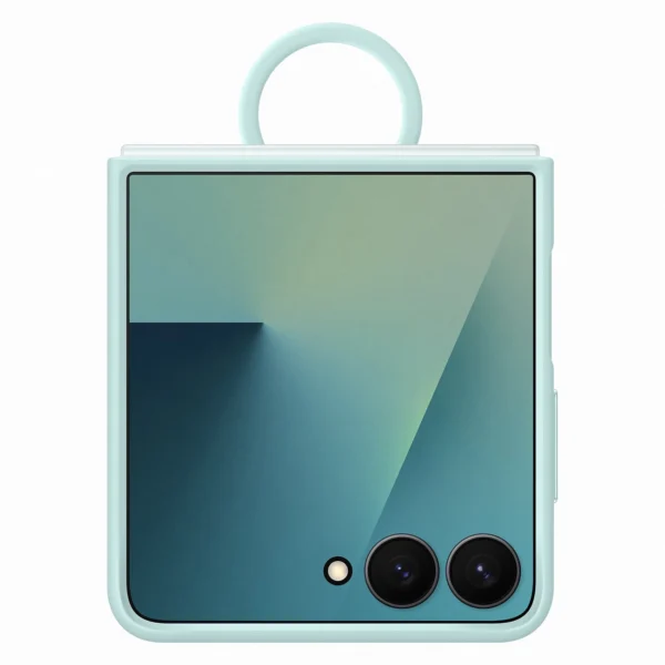 Etui silikonowe Samsung Ring Case na Samsung Galaxy Z Flip7 - jasnoniebieskiepol