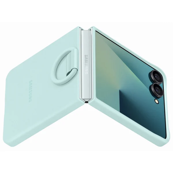 Etui silikonowe Samsung Ring Case na Samsung Galaxy Z Flip7 - jasnoniebieskiepol