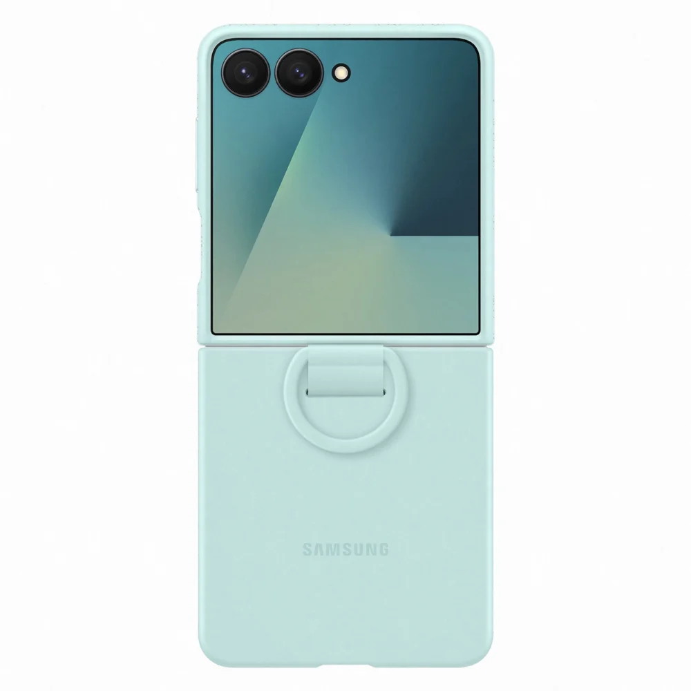 Etui silikonowe Samsung Ring Case na Samsung Galaxy Z Flip7 - jasnoniebieskiepol