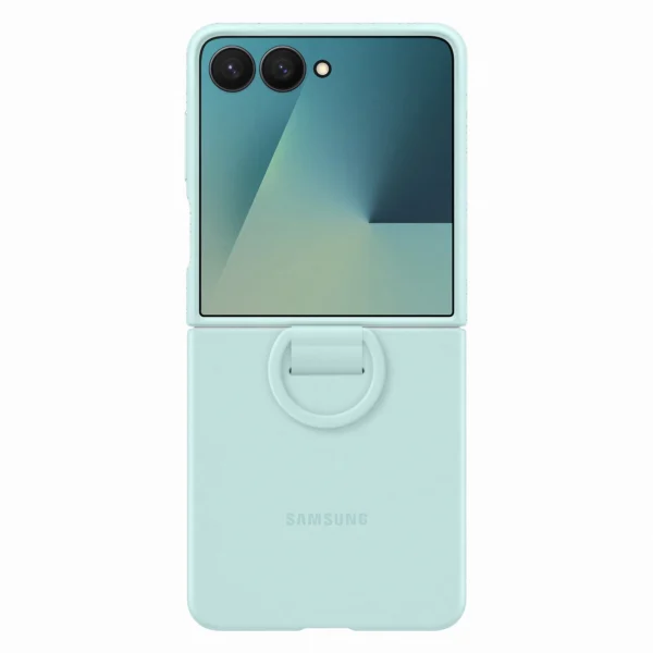 Etui silikonowe Samsung Ring Case na Samsung Galaxy Z Flip7 - jasnoniebieskiepol