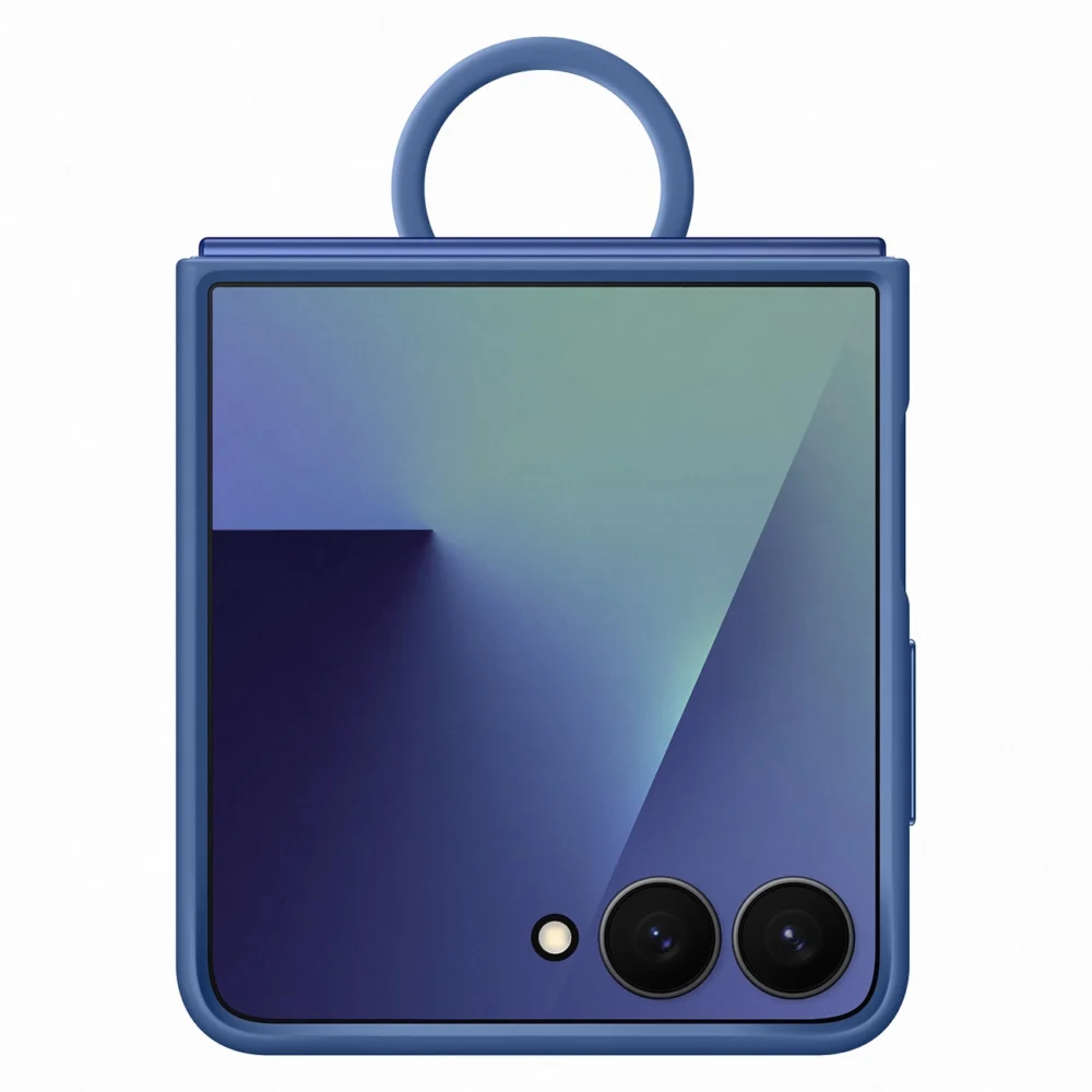 Etui silikonowe Samsung Ring Case na Samsung Galaxy Z Flip7 - niebieskiepol