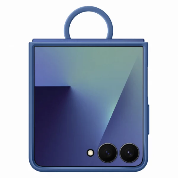 Etui silikonowe Samsung Ring Case na Samsung Galaxy Z Flip7 - niebieskiepol